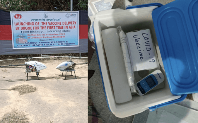Vaccine Delivery Under i-DRONE In Manipur